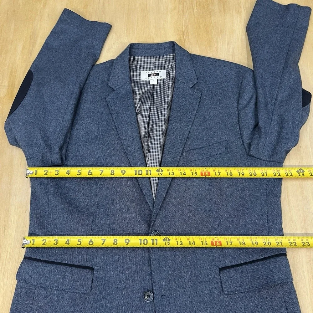 Joseph Abboud Blazer Mens Sz Large (44R) Polyester Blend Stretch Navy Flannel